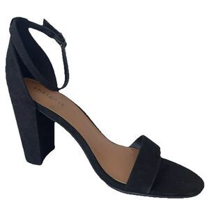 Indigo Rd Heels Womens Size 9 Black Ankle Strap Old Money Quiet Luxury Francesca